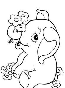 吃瓜动物简笔画